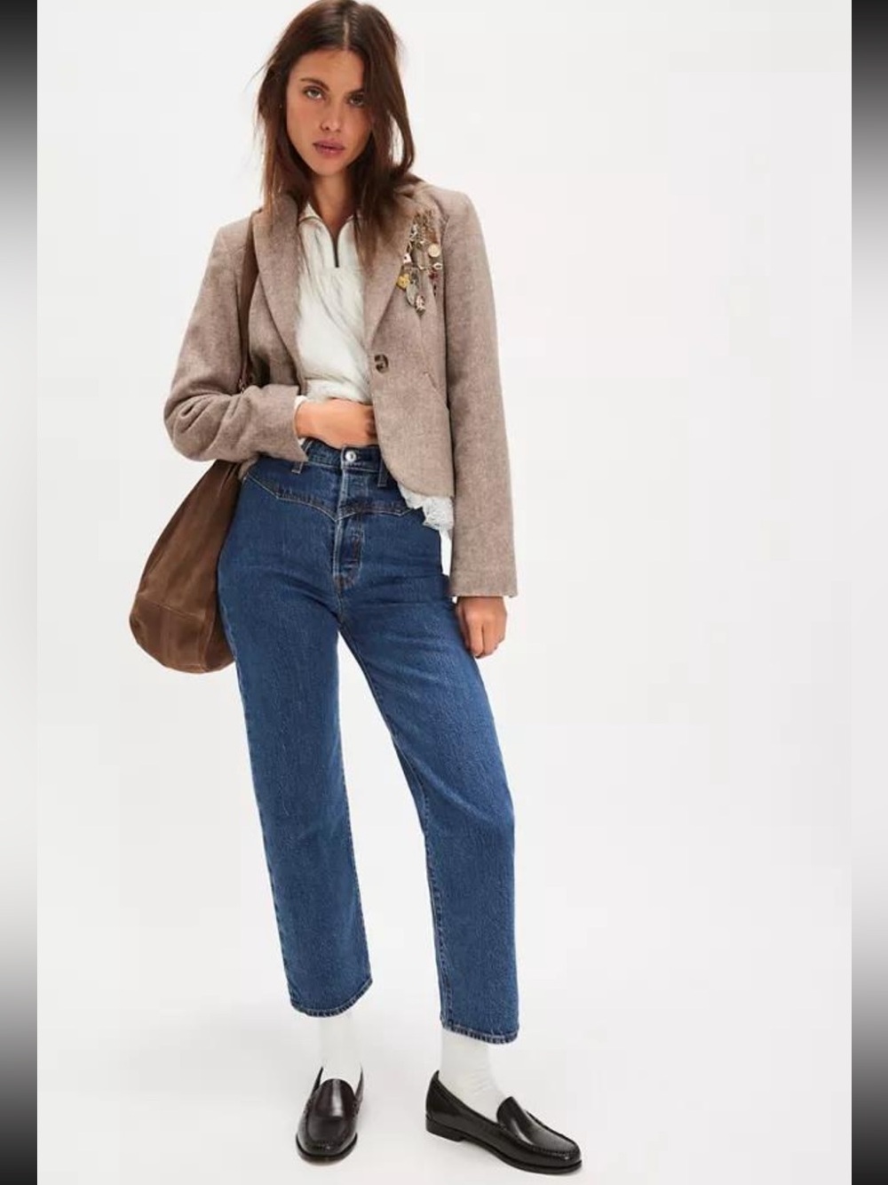 Levi's Straight Leg Women's Jeans in Dark Blue Denim